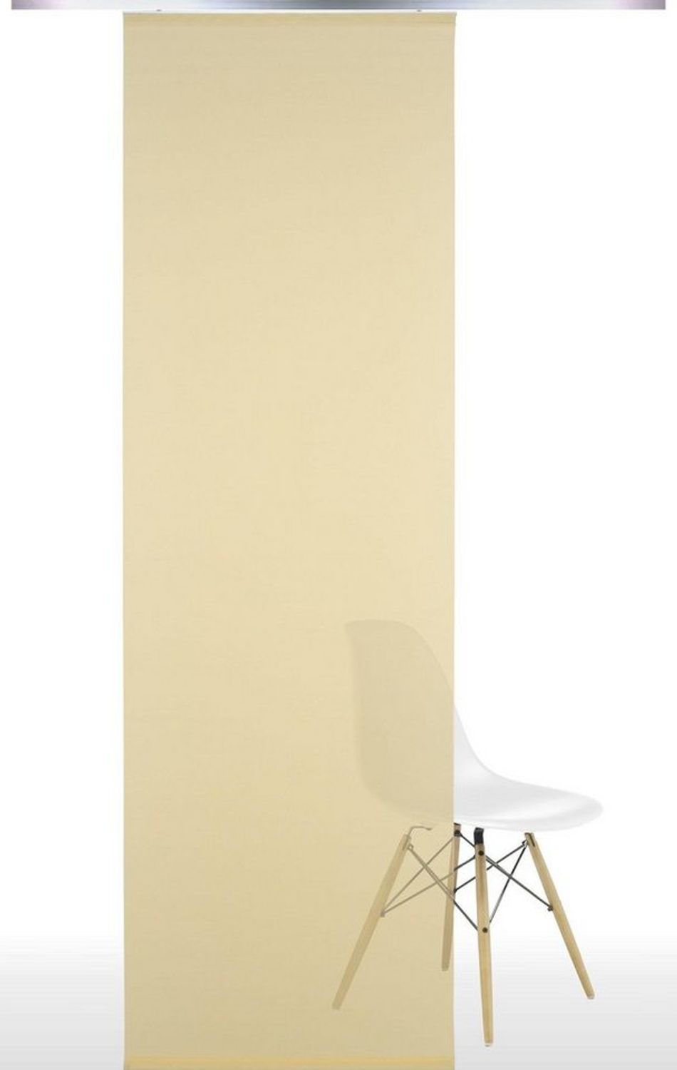 Liedeco Schiebegardine (1 St), Klettband, halbtransparent, HxB: 245x60, ohne Paneelwagen Bild 1