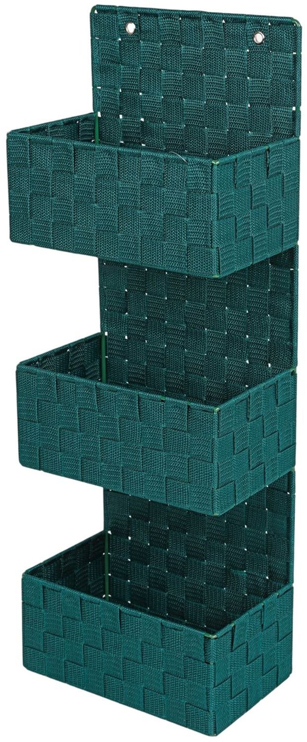 Hängeregal mit 3 stabilen Körben Badezimmerregal Wandregal Stoffregal Organizer Bild 1