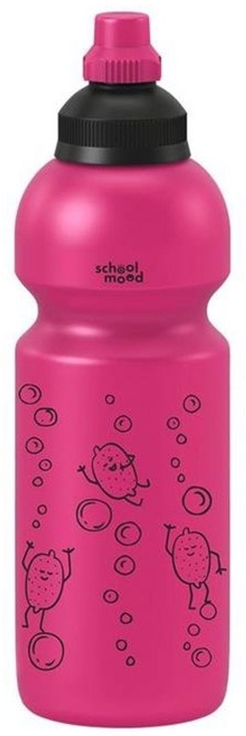 SCHOOL-MOOD® Trinkflasche pink, 600 ml, Flasche, spülmaschinenfest, auslaufsicher, Kinderflasche Bild 1