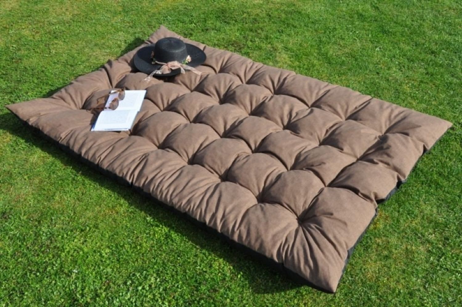 Rattani Sitzkissen Gartenmatraze Maxi 180x115 cm Gartenkissen, Outdoor Maxi Garten Kissen Bild 1