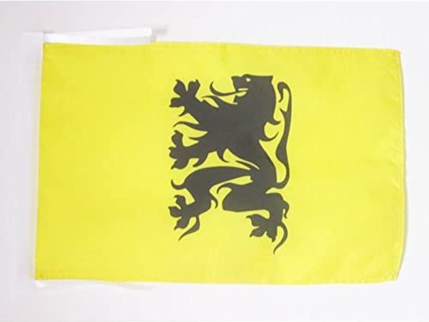 AZ FLAG - Flagge Flämische Bewegung - 45x30 cm Mit Kordel - Flandern Fahne 30x45 Cm - Flaggen Bild 1