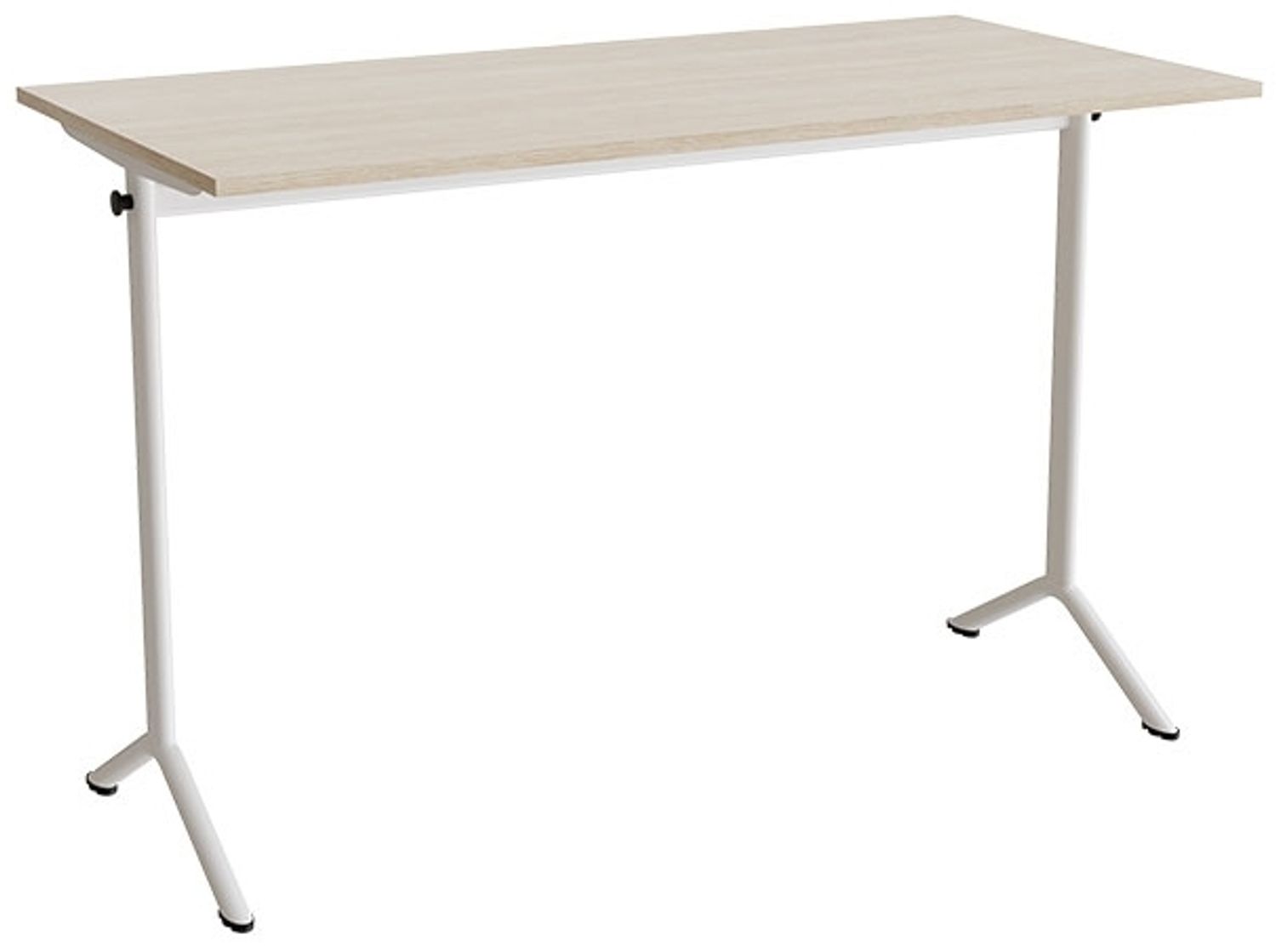 Tisch Atlas 1130 1400x700 mm schalldämpfendes Hochdrucklaminat weißes Gestell Bild 1