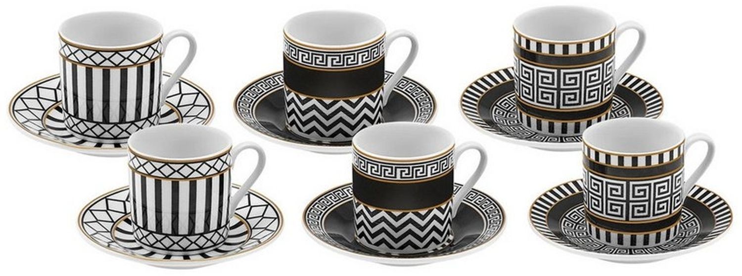 Karaca Kaffeeservice Karaca Helenistik für 6 Personen Kaffeetasse, 80 ml, Porzellan Bild 1