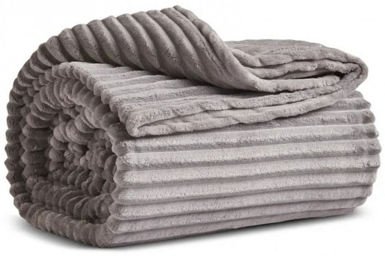Karaca Tagesdecke Karaca Ruby Stripe, Wellsoft TV-Decke, Grau Bild 1