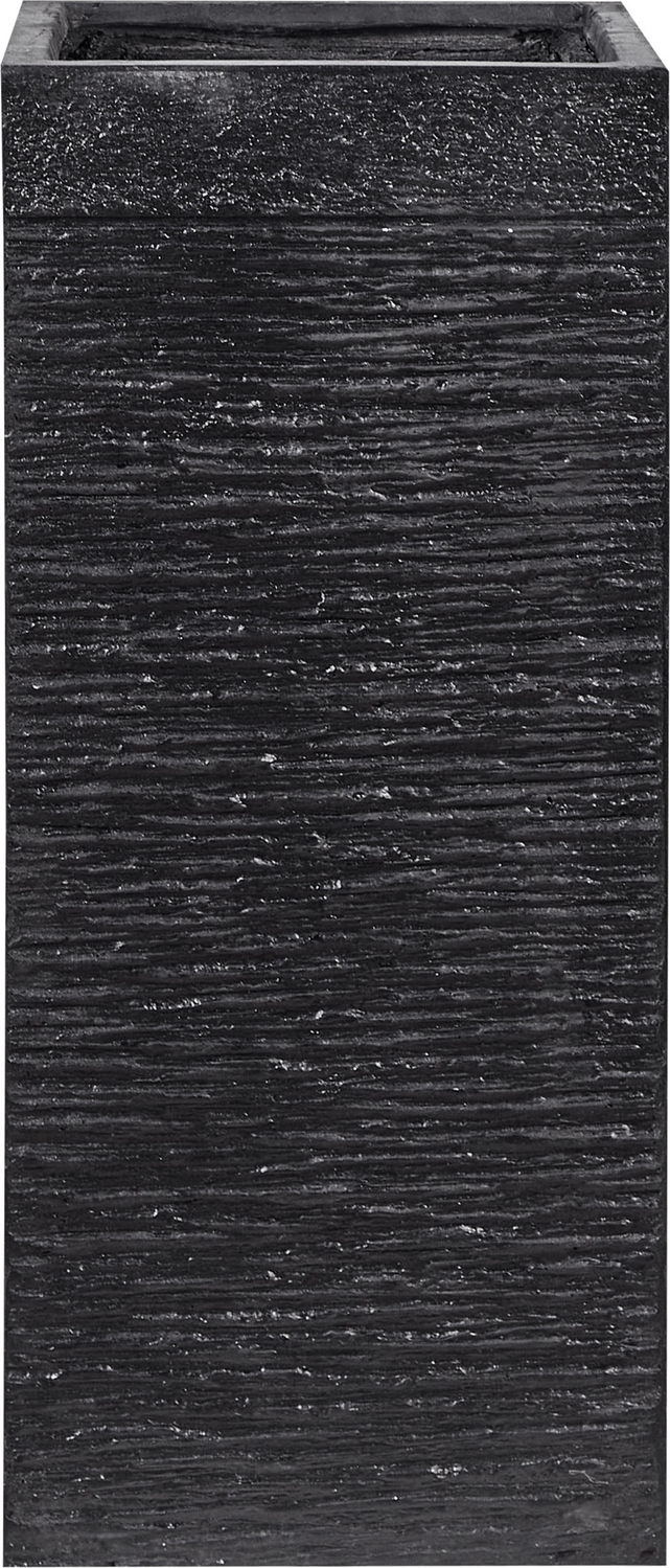 Blumentopf schwarz quadratisch 26 x 26 x 60 cm DION Bild 1