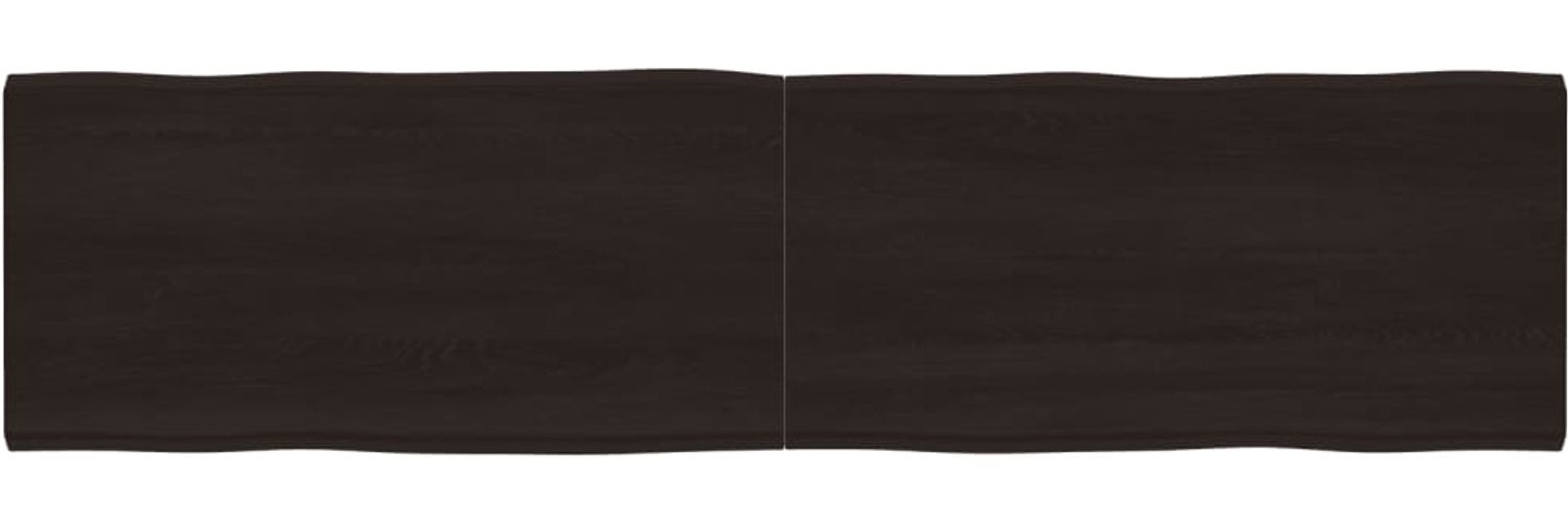 vidaXL Tischplatte 200x50x(2-6) cm Massivholz Behandelt Baumkante 364049 Bild 1