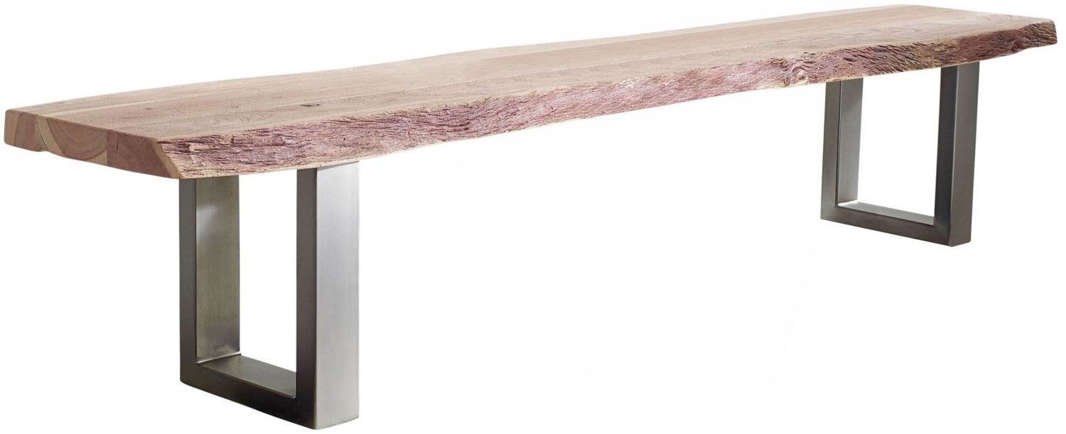 Baumbank Akazie 155x38x45 Natural Stone lackiert FREEFORM #132 Bild 1
