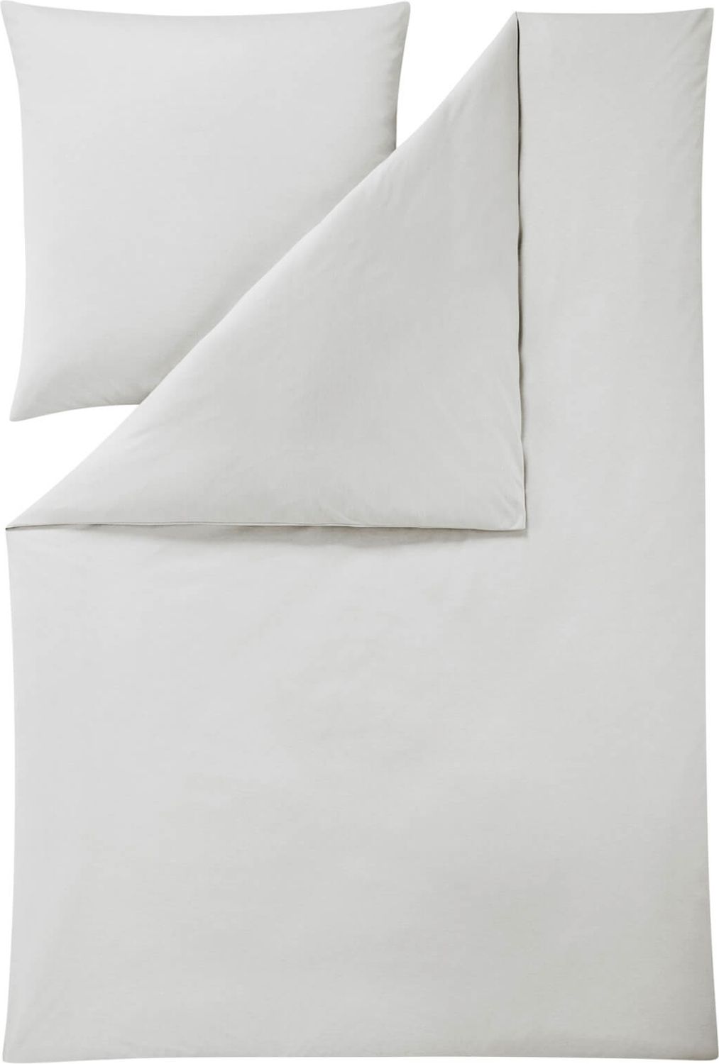 Estella Bettwäsche Takoma 6873 820 Silber Mako Interlock Jersey 200 x 200 + 2x 80 x 80 cm Bild 1