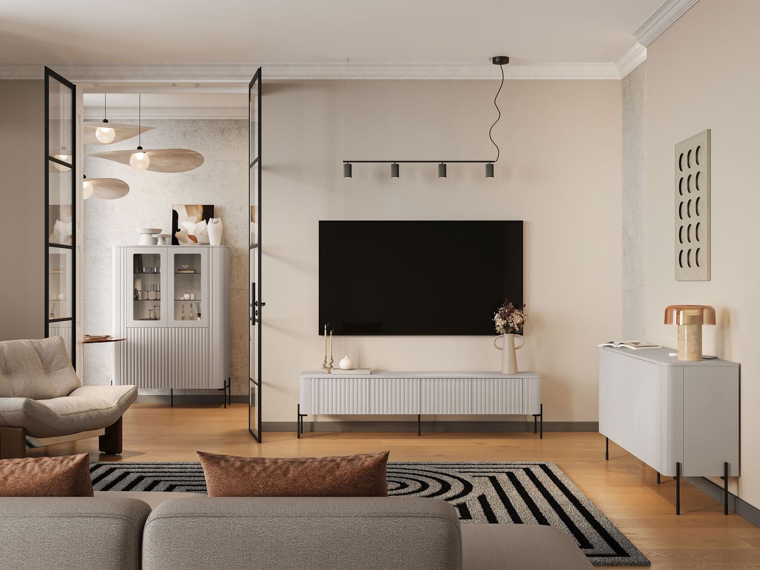 Wohnzimmer-Set Veralli I (Farbe: Cashmere) Bild 1