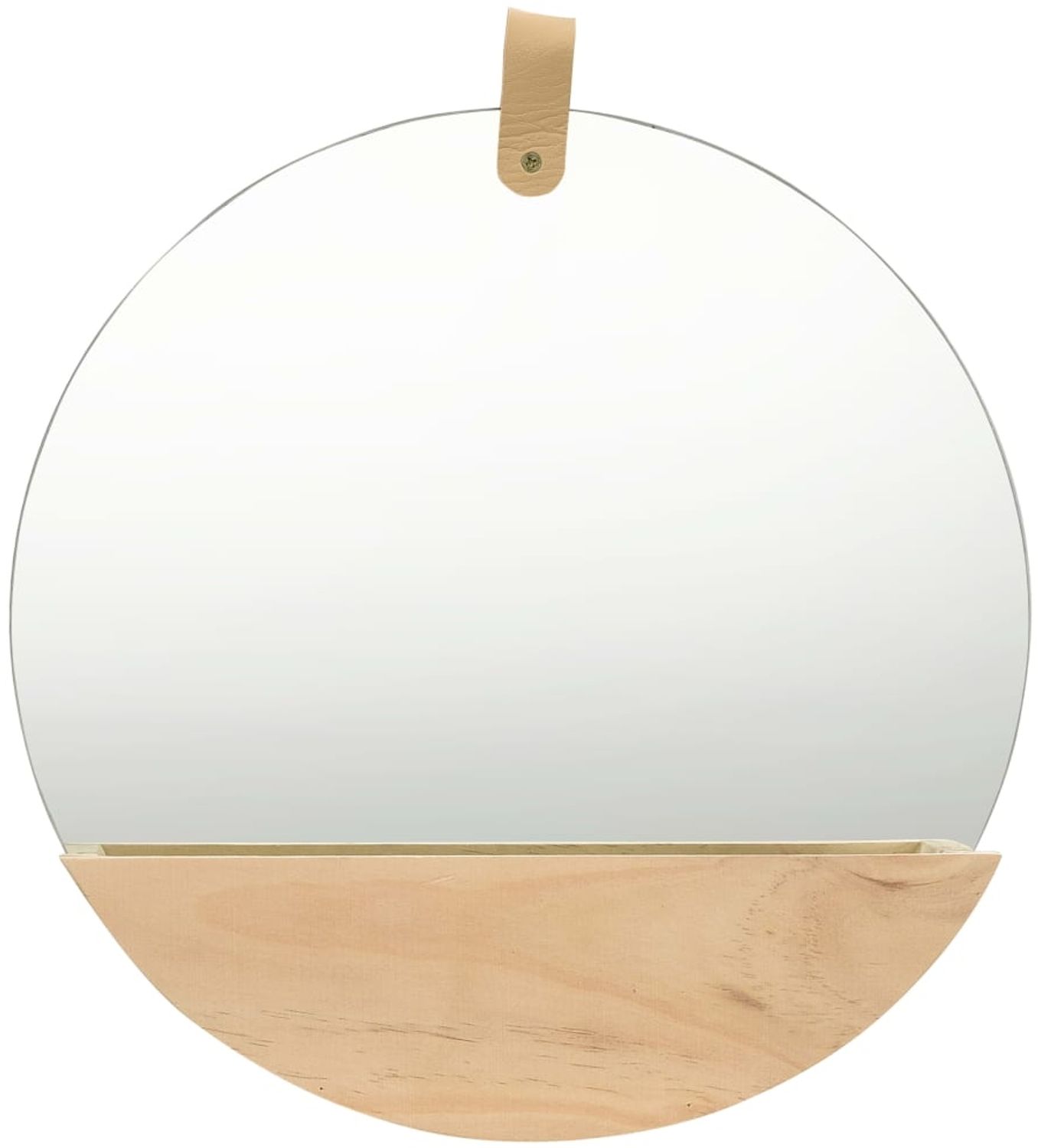 vidaXL Wandspiegel Kiefer Massivholz 35 cm 322801 Bild 1