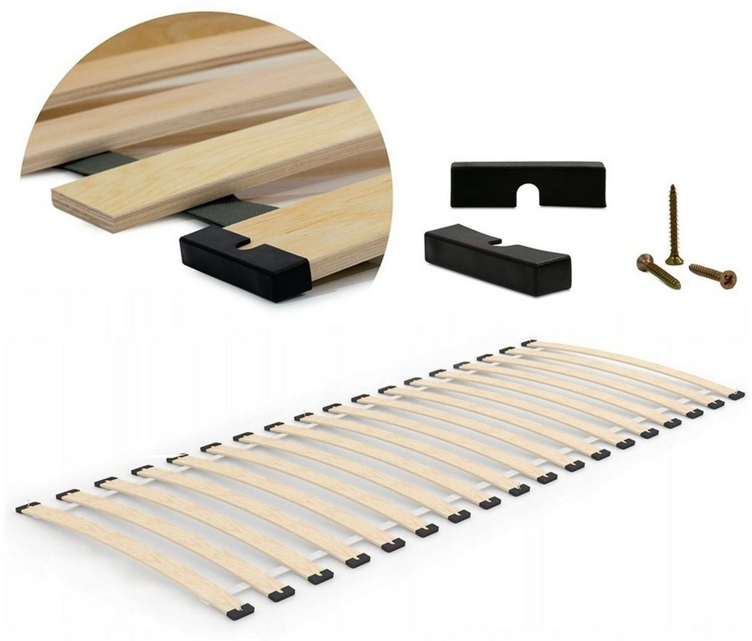 Lattenrost Lattenrost Rollrost Lattenrahmen Federleisten Für Bett und Matrazen, Furnify Bild 1