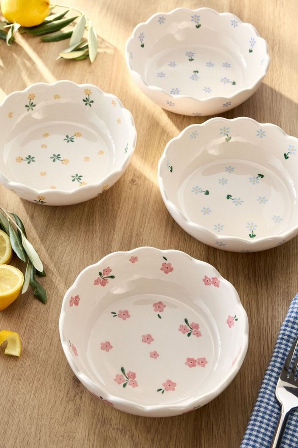 Next Snackschale 4 x Maisie stapelbare Snackschalen, Blumenmuster, Steingut, (1-tlg) Bild 1
