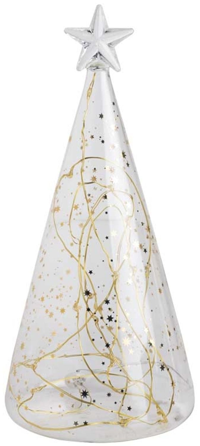 Räder Living Glastanne Sterne Gold Klein Led Ø 10 cm H 22 cm Bild 1