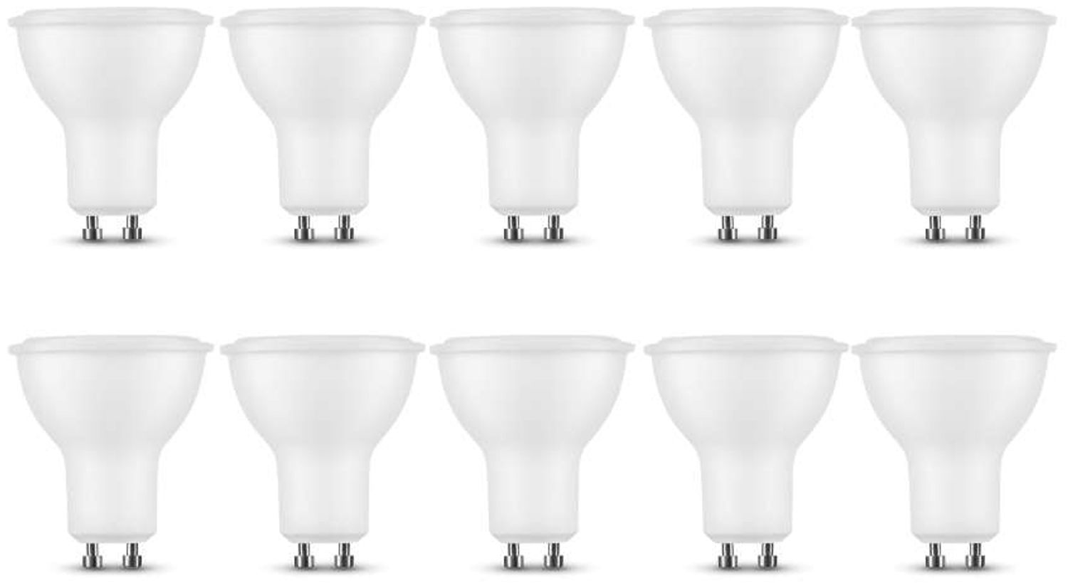 10 x 7 Watt GU10 LED Leuchtmittel Leuchte LED Spot|Ø50mm|Neutralweiß|700 Lumen 110° Bild 1