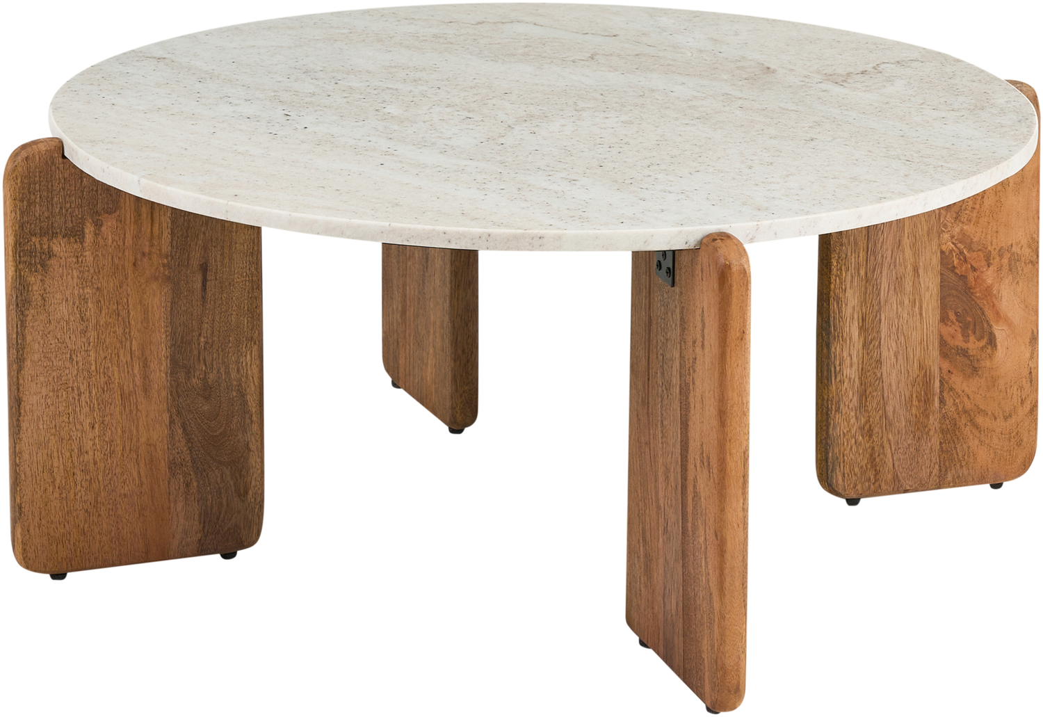 Couchtisch LUNO Marmor Hellbeige Bild 1