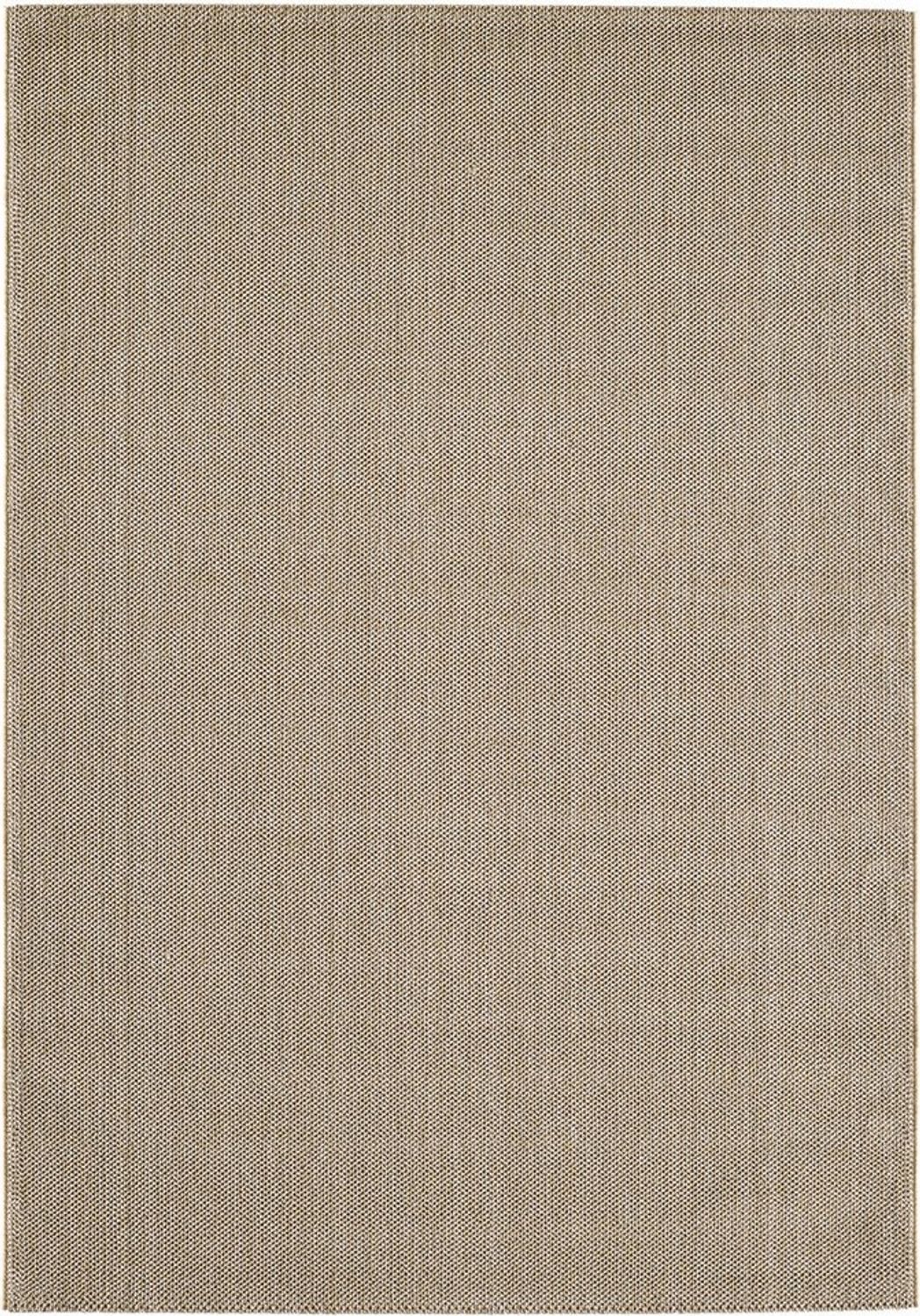 KADIMA DESIGN Teppich CIMA Wohnzimmer Schlafzimmer Waschbar Wohnzimmerteppich Esszimmer, Rechteckig, Höhe: 7 mm, Beige, 60x100 cm, Webteppich Strapazierfähig Uni Waschbar Bild 1