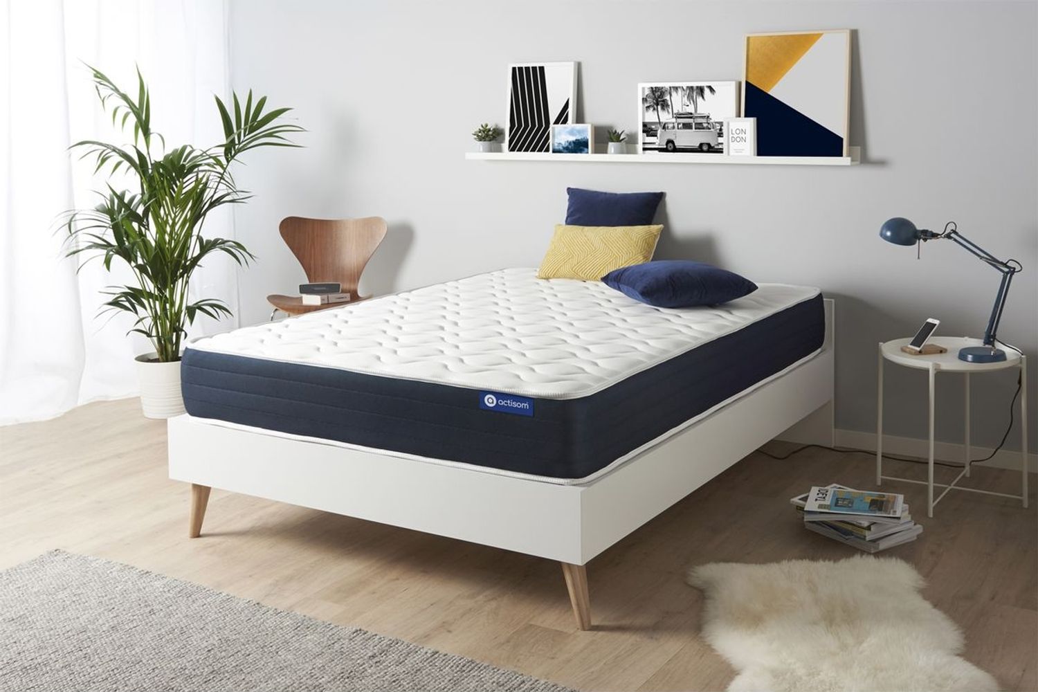 Actimemo sleep matratze 140x220 cm, Memory-Schaum, Härtegrad 2, Höhe : 22 cm, 5 Komfortzonen Bild 1