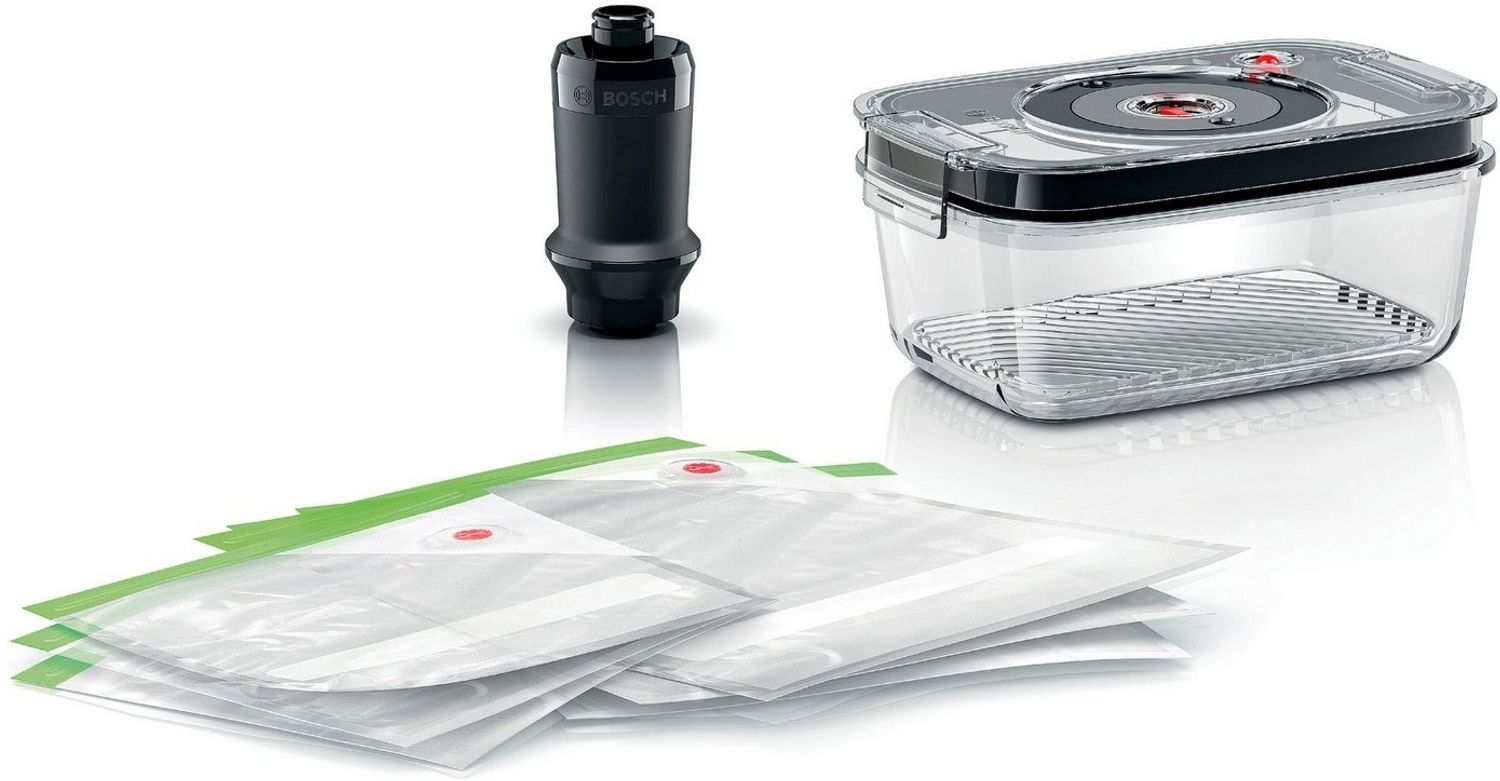 BOSCH Vakuumbehälter MSZV6FSG1, Borosilikatglas, (Set, 8-tlg), Vakuum-Frischhalteset zu ErgoMixx und ErgoMixx Style-Stabmixern Bild 1
