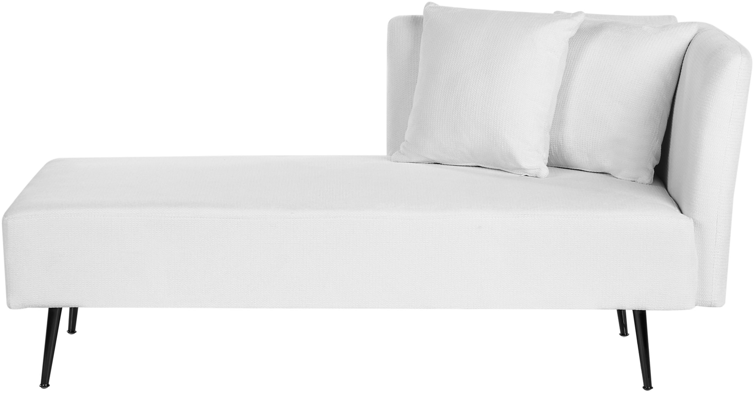 Chaiselongue cremeweiß rechtsseitig RIOM Bild 1
