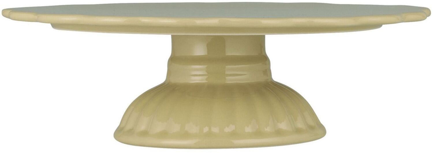 Tortenplatte Kuchenplatte Fuß Mynte Keramik Wheat Straw Ib Laursen 2079-47 Bild 1