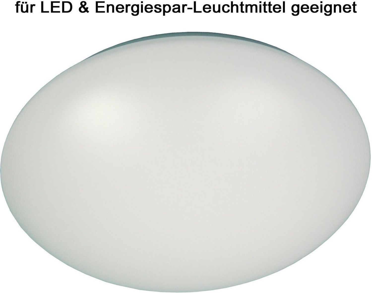 Kunststoffleuchte, 2 x E27/15W, Ø 390, Metall/Kunststoff weiß 2 x E27/15W Ø 390, H 85 Bild 1