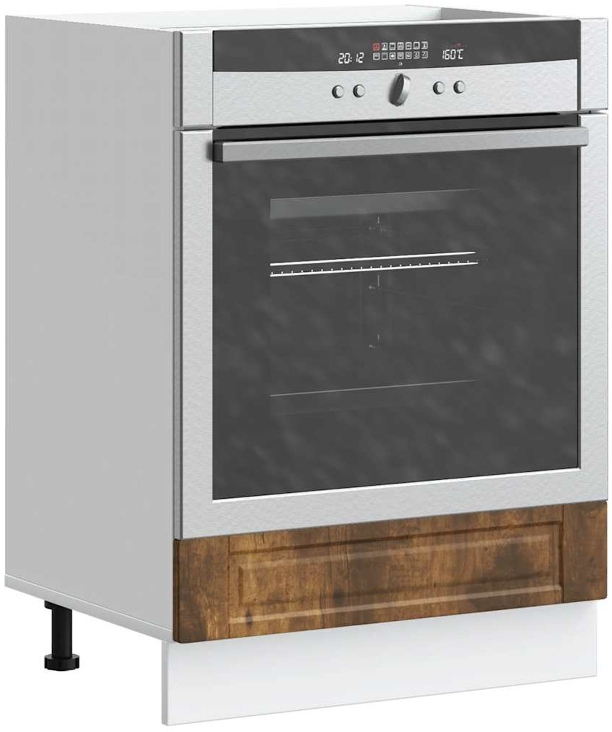vidaXL Herdumbauschrank Porto Räuchereiche Holzwerkstoff 854002 Bild 1