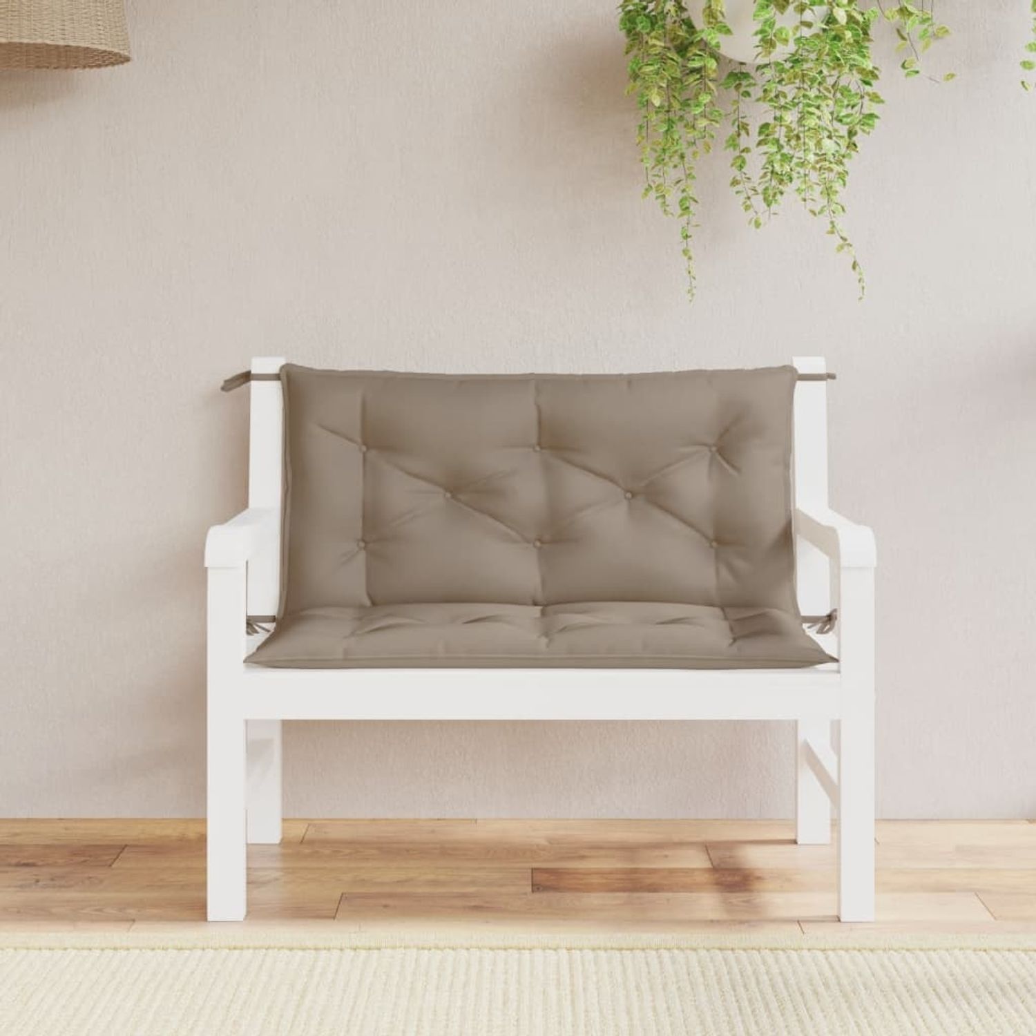 vidaXL Gartenbank-Auflagen 2 Stk. Taupe 100x50x7 cm Oxford-Gewebe 361667 Bild 1