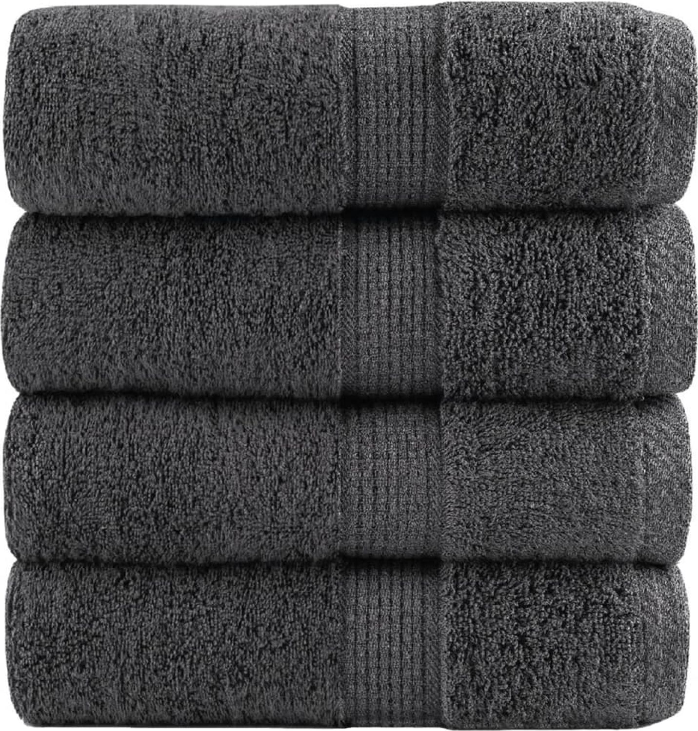 vidaXL Premium-Waschtücher SOLUND 4 Stk. Anthrazit 30x30 cm 600 g/m² 137149 Bild 1