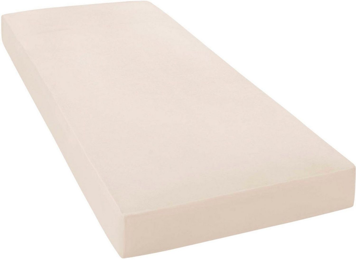 Janine Elastic-Jersey-Spannbetttuch 5002 Fb 29 sand 90x190 - 100x220 Bild 1