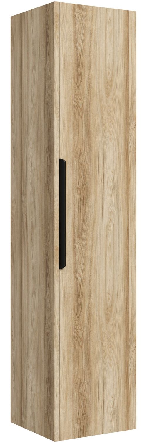Colonne de salle de bain Cali 30 x 30 x 133 cm - Eiche - Armoire Colonne Suspendue avec 1 Porte Bild 1