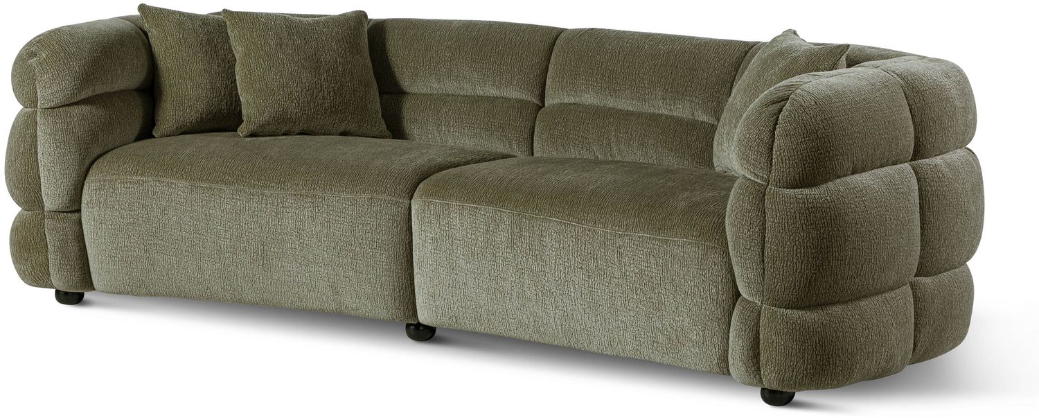 Sofa 3-Sitzer 260x100x76 grün WILMA Bild 1