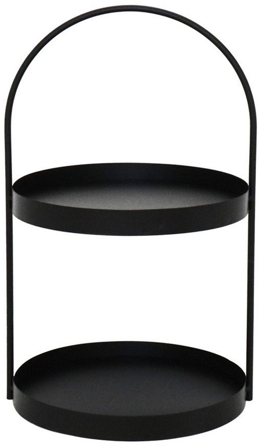 Grafelstein Etagere Etagere MARIT schwarz aus Metall modernes Design H46cm Metalletagere m Bild 1
