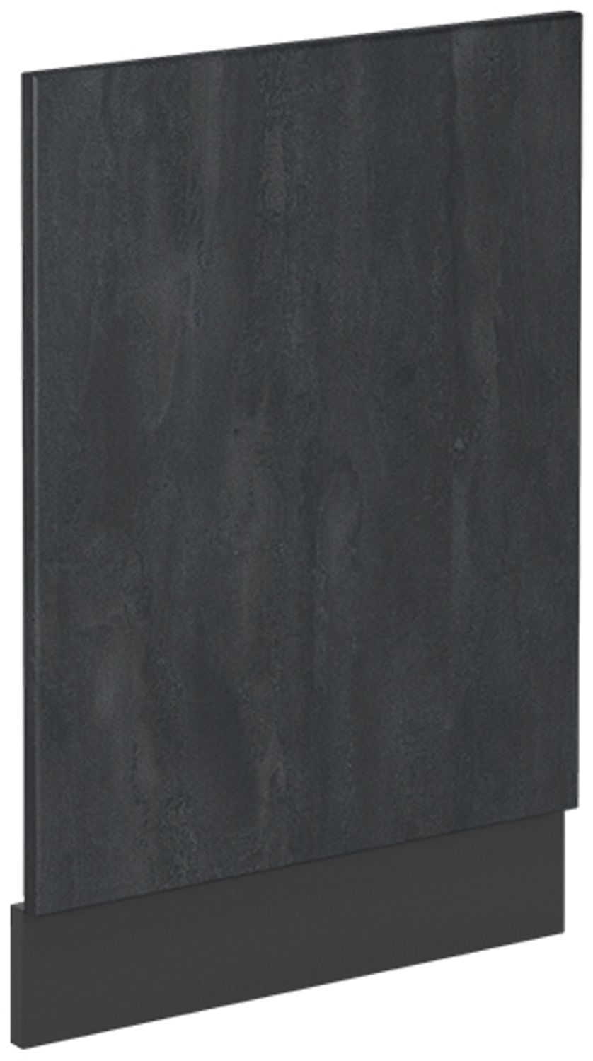 Frontblende R-Line Schwarz Beton 45 cm ohne Arbeitsplatte Vicco Bild 1