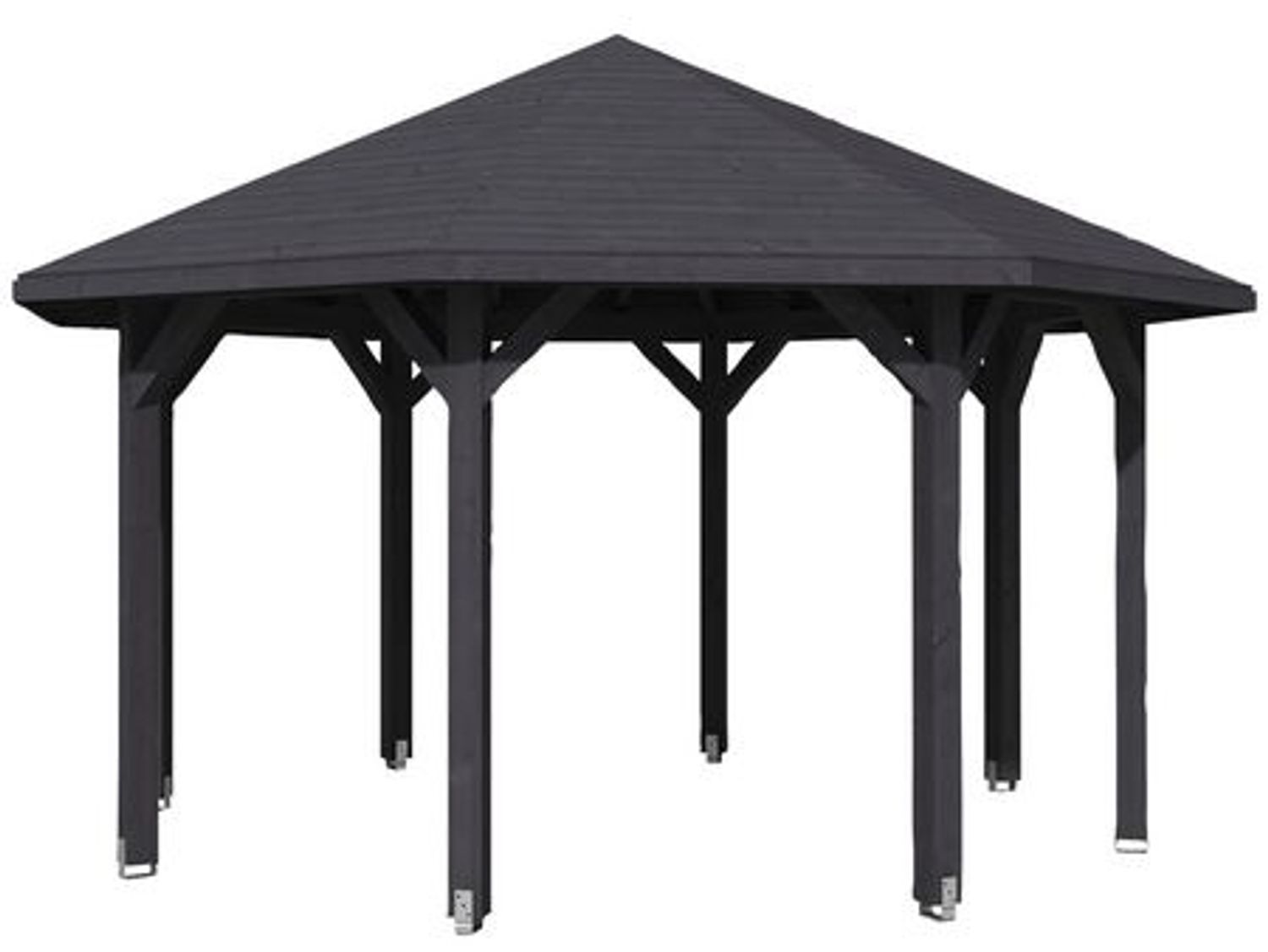 SKANHOLZ Pavillon, Zeltdach, achteckig, BxT: 484x484 cm schiefergrau Gartenpavillon Bild 1