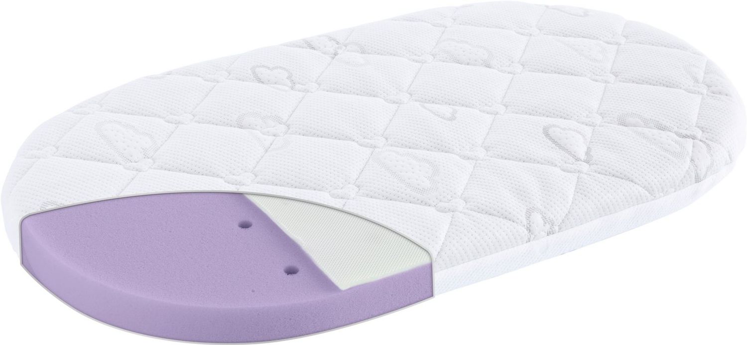 Babymatratze KINDERWAGEN Brise Light p.f. Elsa & Emil 34 x 78 x 6 cm, oval, Träumeland, 6 cm hoch, (1-tlg) Bild 1