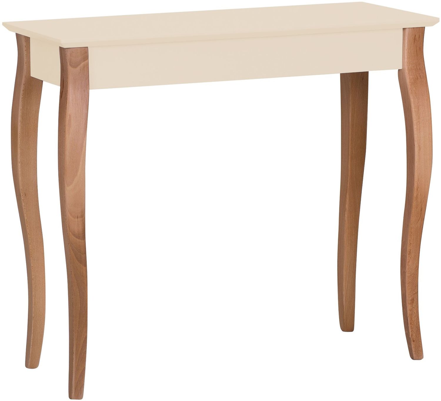 Ragaba 'Lillo' Konsole, MDF & Massives Buchenholz, 85x35 cm, Perl Weiß Bild 1