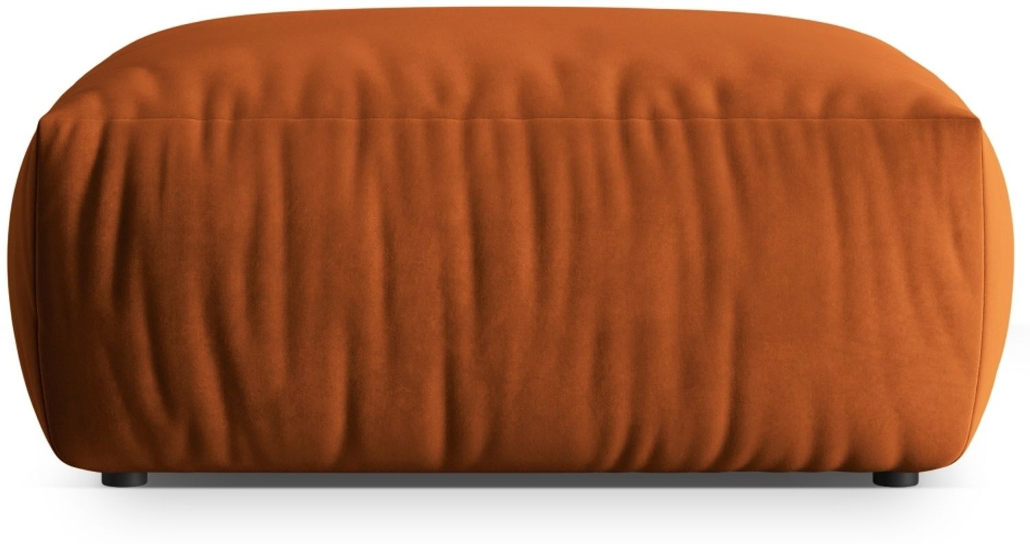 Micadoni Hocker Chris 1-Sitzer Samt Terrakotta Bild 1