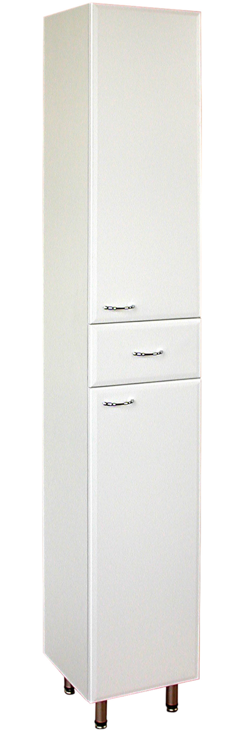 Sanotechnik Hochschrank zu 'SANREMO', Spannplatte weiß, 30x190x30 cm Bild 1