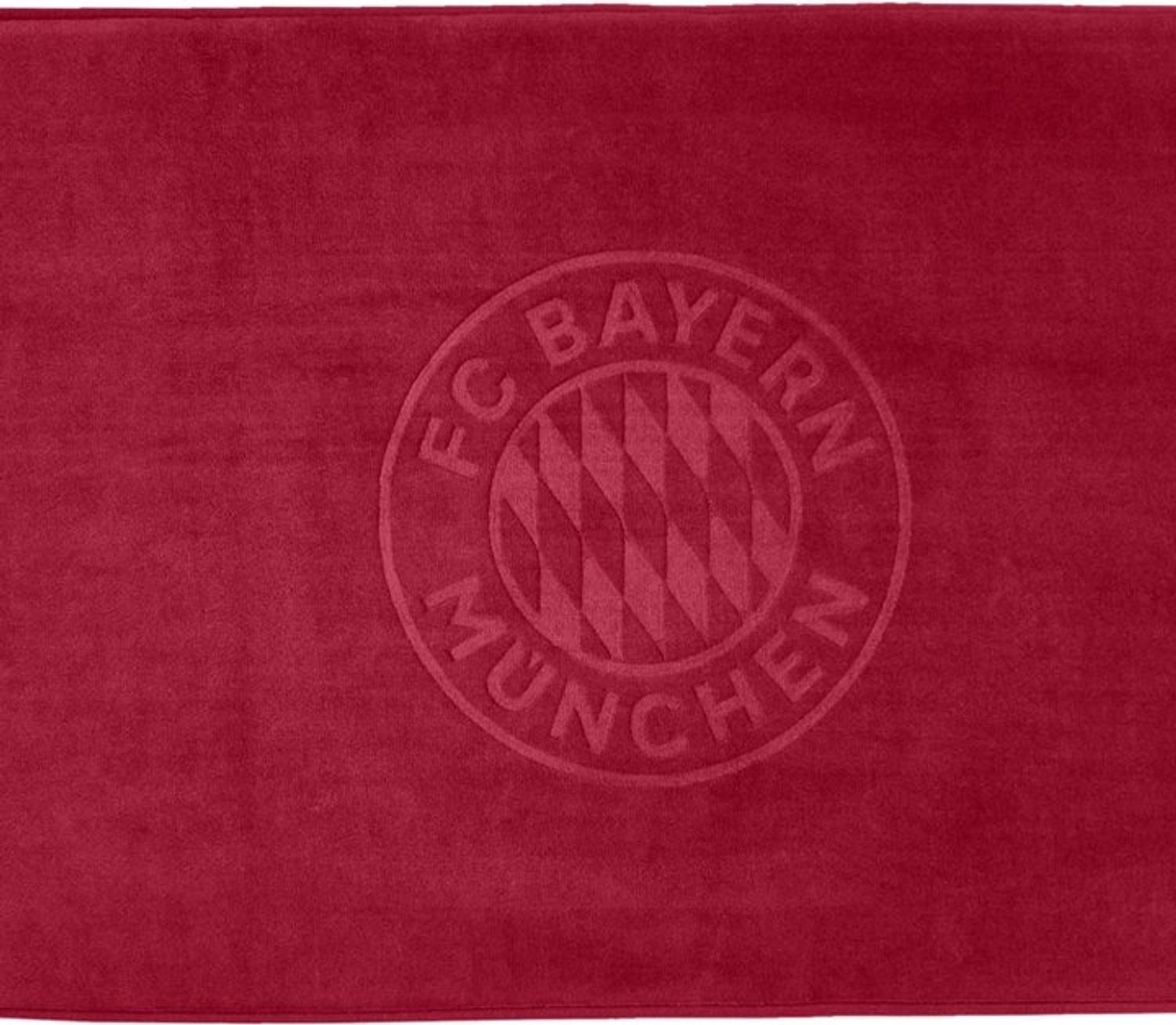 FC Bayern München Badematte FC Bayern München I Badteppich 50x80 cm I Badvorleger I Bordeaux, Baumwolle Bild 1
