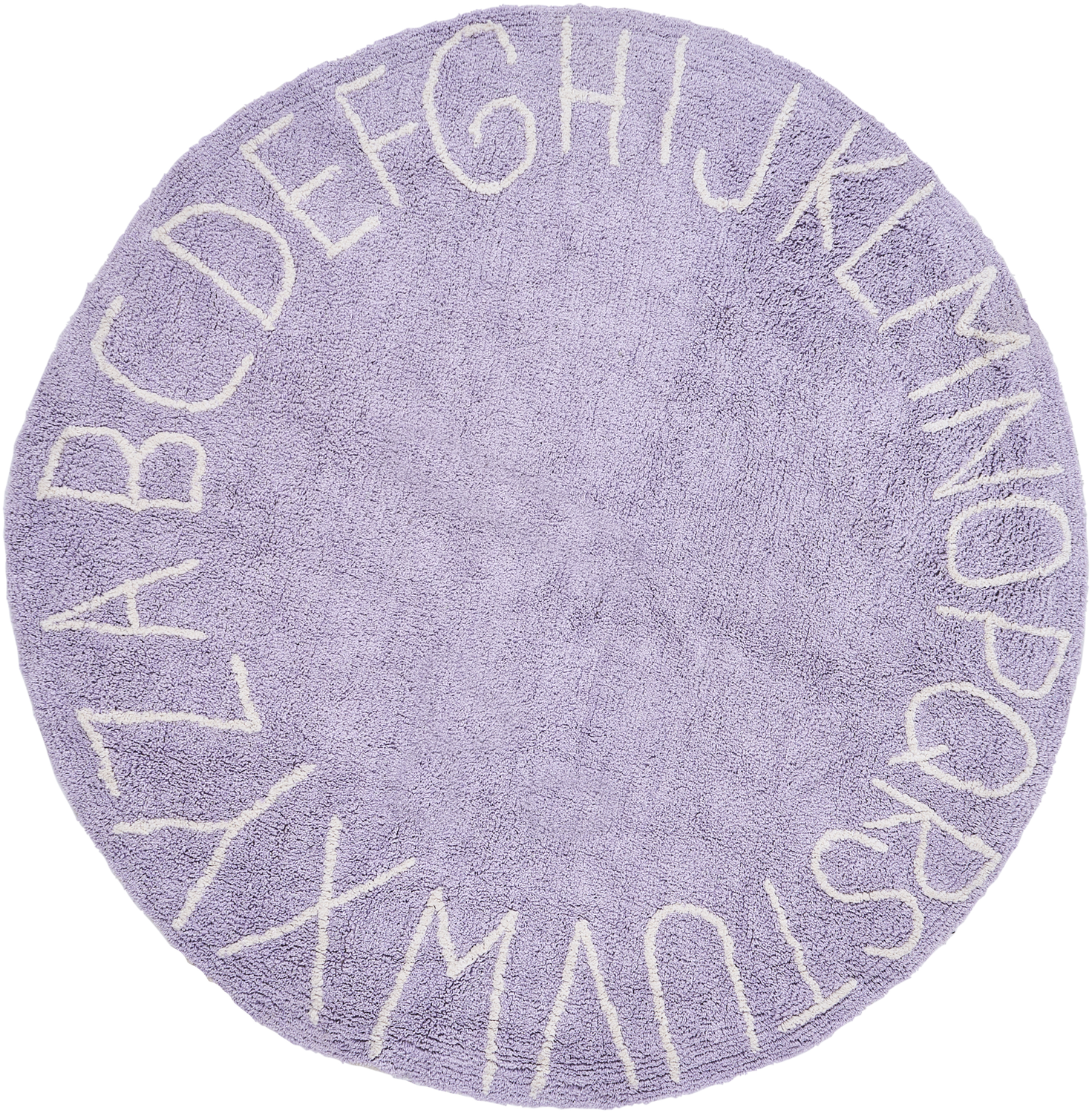 Kinderteppich VURGUN Hellviolett ø 120 cm Baumwolle Bild 1