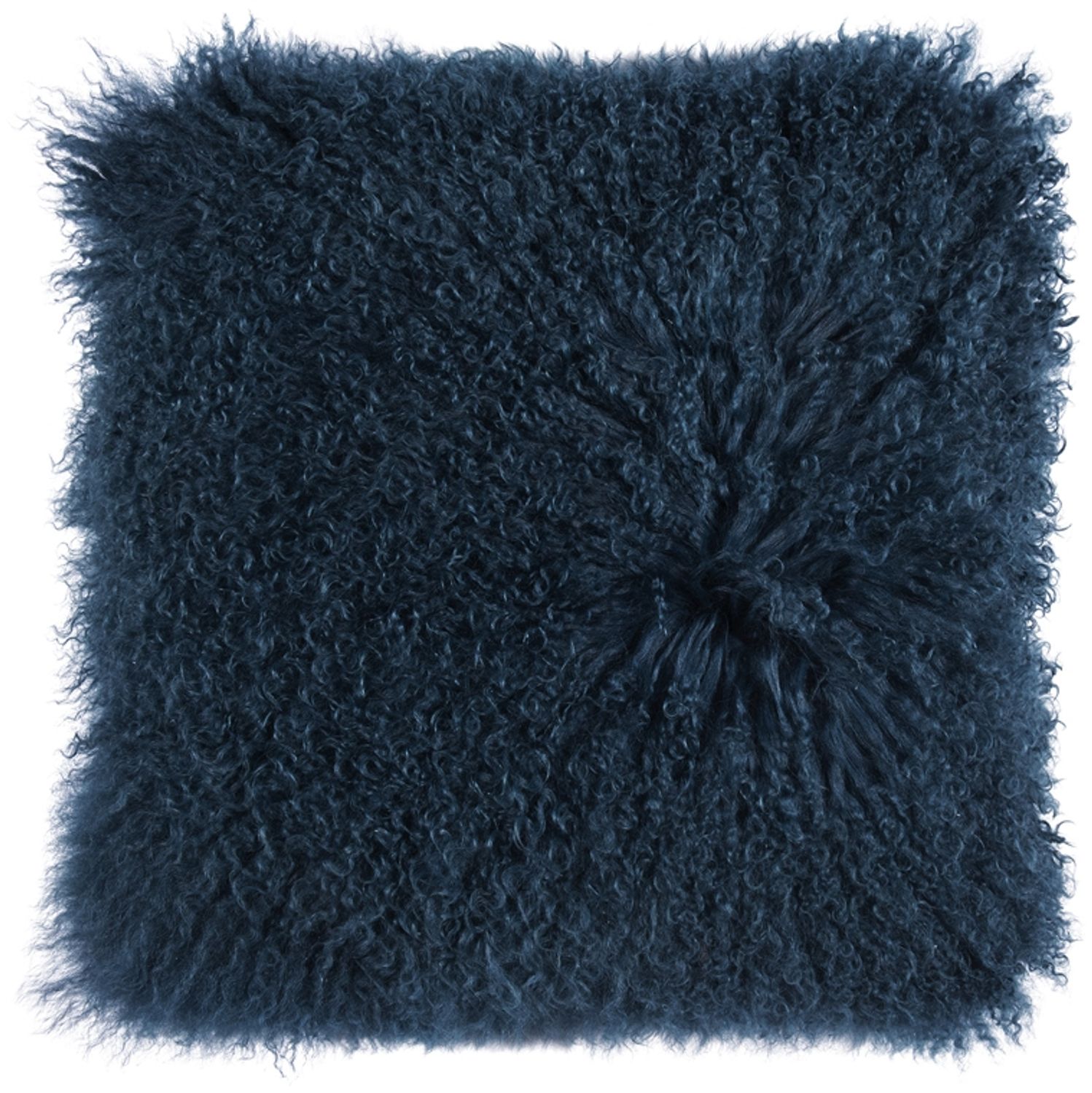 pad Kissenhülle 40x40 cm Glory petrol Front: 100% Lammfell Back: 100% Polyester Bild 1