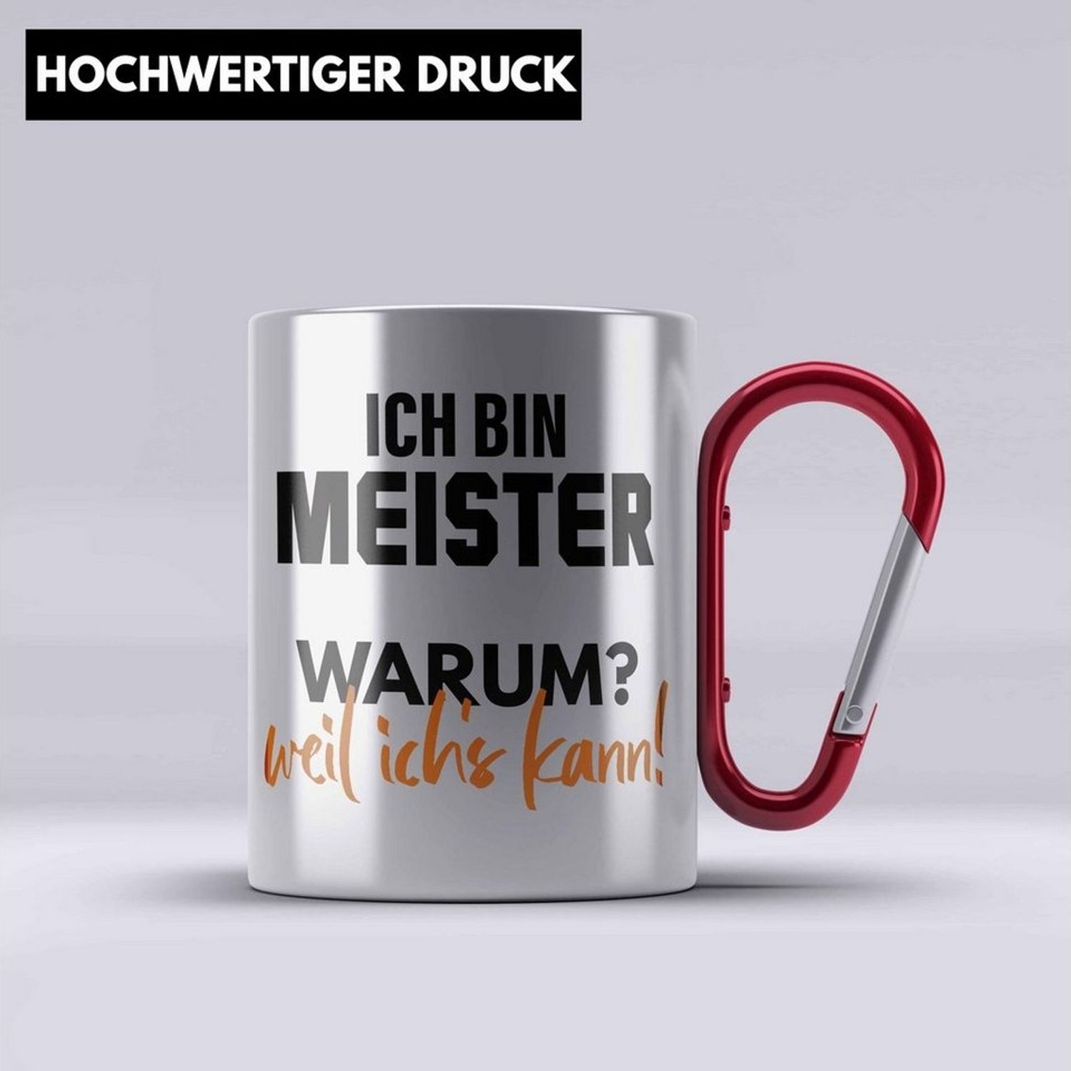 Trendation Thermotasse Meister Prüfung Bestanden Geschenk Meisterprüfung Edelstahl Tasse Mann Bild 1