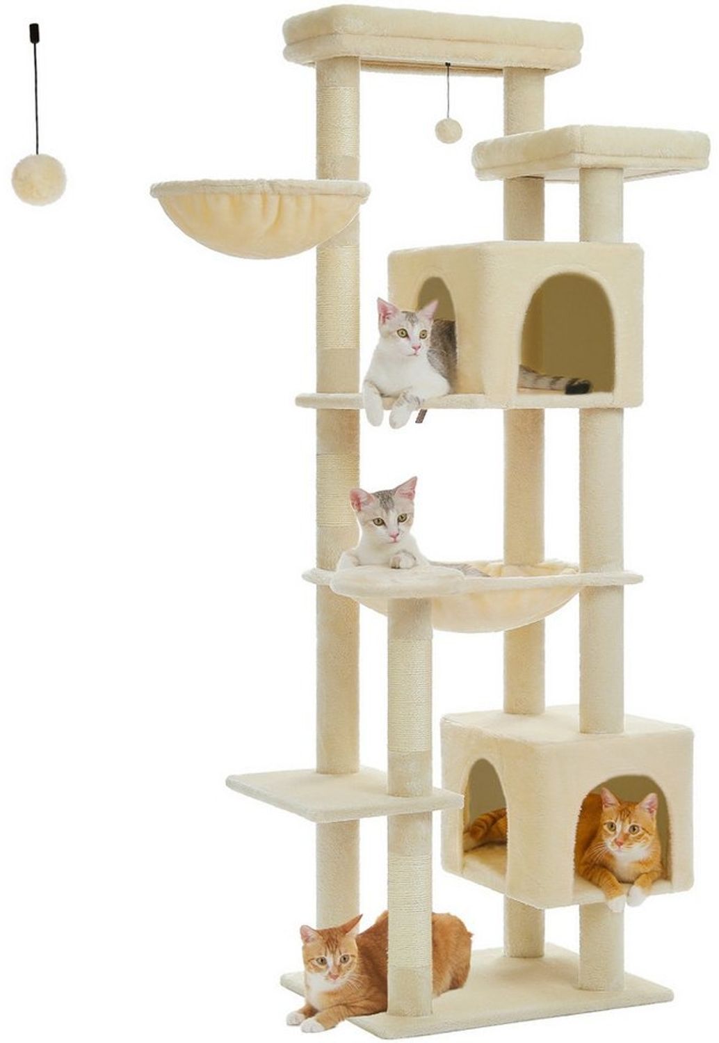 PAWZ Road Kratzbaum 175 cm Katzenbaum XXL, Extra großer Kratzbaum für große Katzen Bild 1