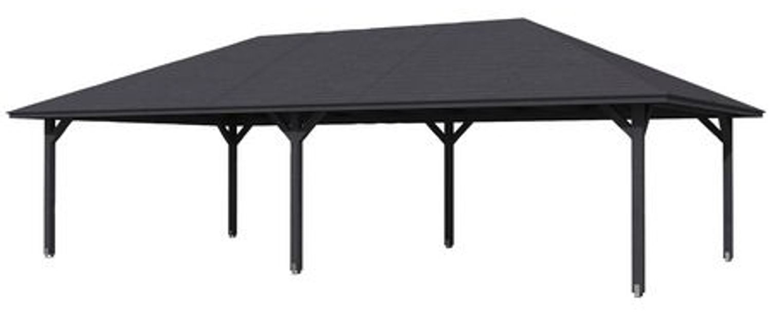SKANHOLZ Pavillon, Zeltdach, viereckig, BxT: 569x1046 cm schiefergrau Gartenpavillon Bild 1