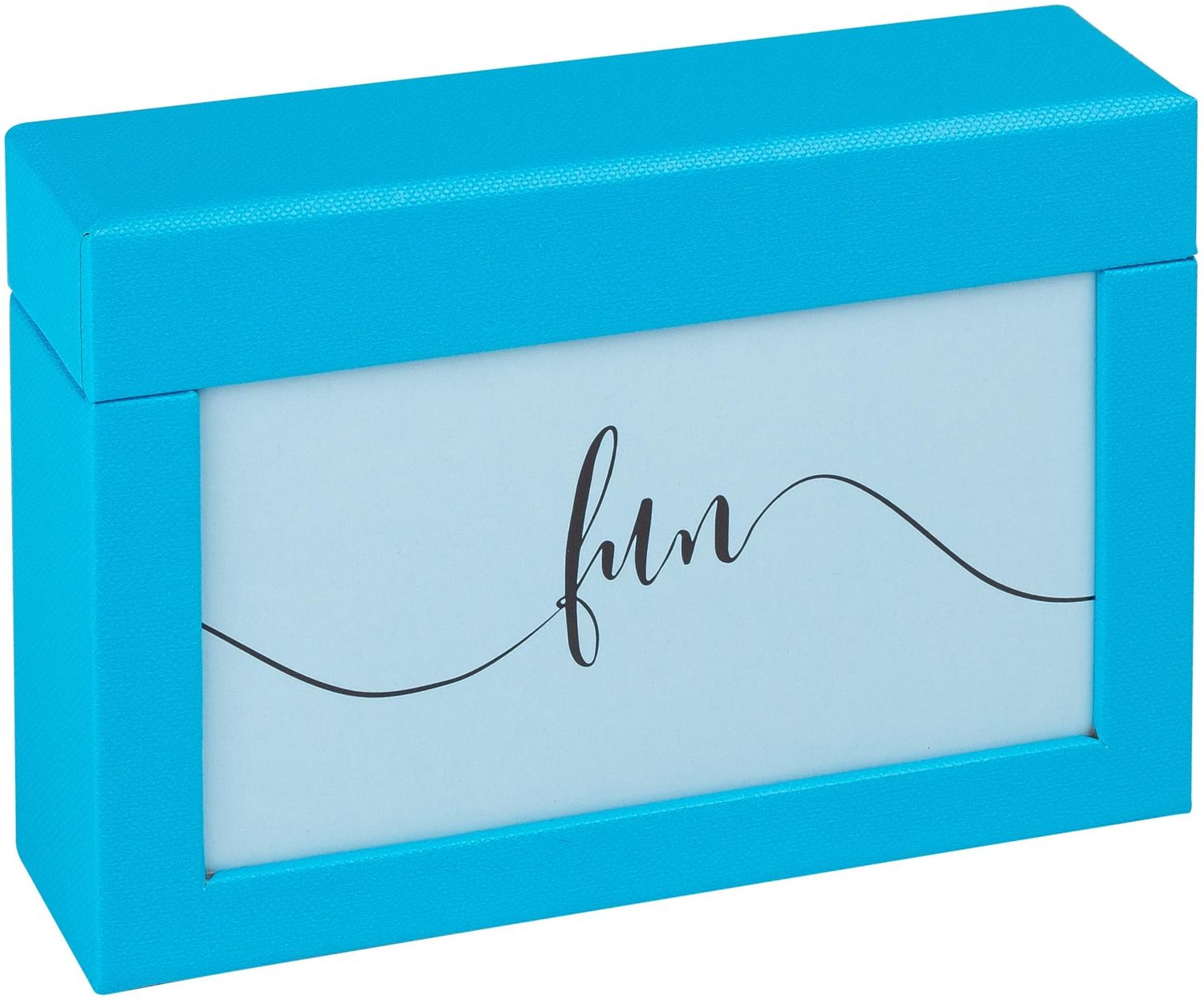walther design Aufbewahrungsbox für 100 Fotos 10x15 cm, ozeanblau, FB-116-U, Fotobox Fun Bild 1