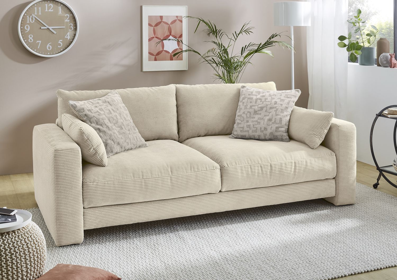 Job 'Miley KPL' Big Sofa, Cord beige Bild 1
