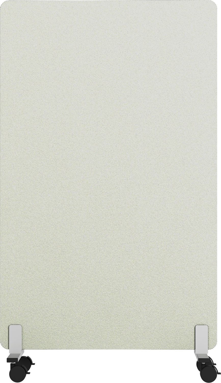Rheinland Möbel FocusWall STWR1016 – Akustik-Stellwand 1000×1600 mm in Stofffarbe Oyster inkl. Rollen – Mobile Schreibtisch-Trennwand für Büro & Homeoffice – Schallschutz – Made in Germany Bild 1