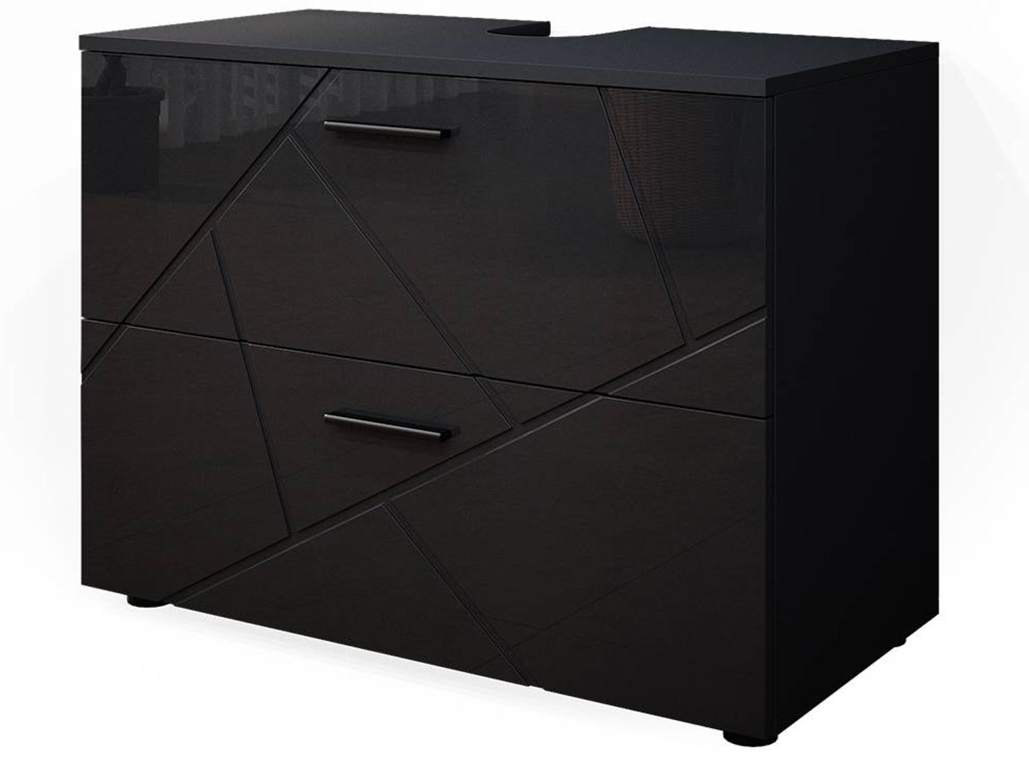 Vicco 'Irma' Waschbeckenunterschrank, Holz, Anthrazit, 59 x 41 x 80 cm Bild 1