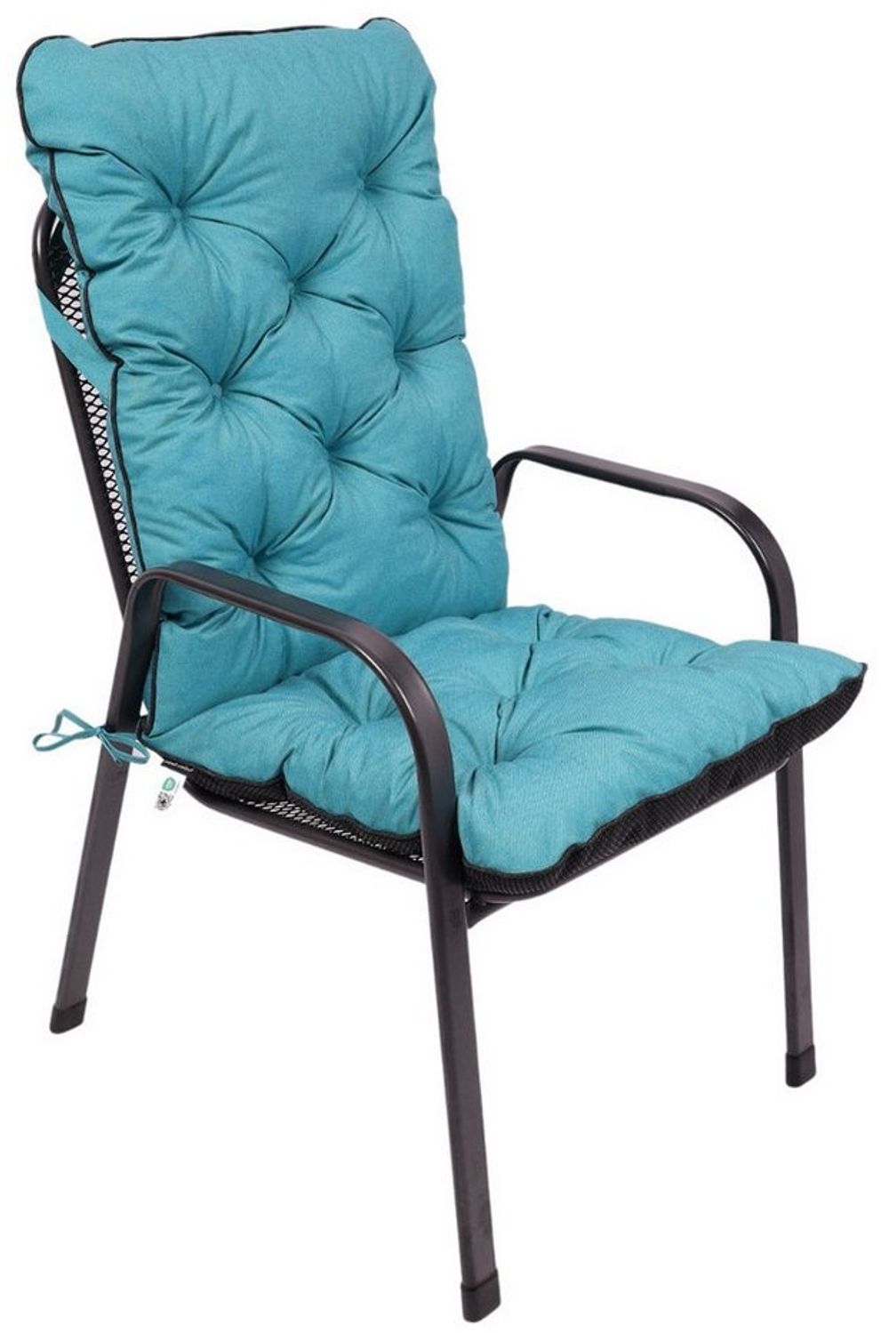 TexDeko Sitzauflage Ecolen Hochlehner 50 x 70 x 50cm - gesteppte Gartenstuhl-Auflage, (1× Gartenstuhl-Auflage (120 × 50cm), UV-Beständig, Wasserabweisend mit Anti-Rutsch Boden Bild 1