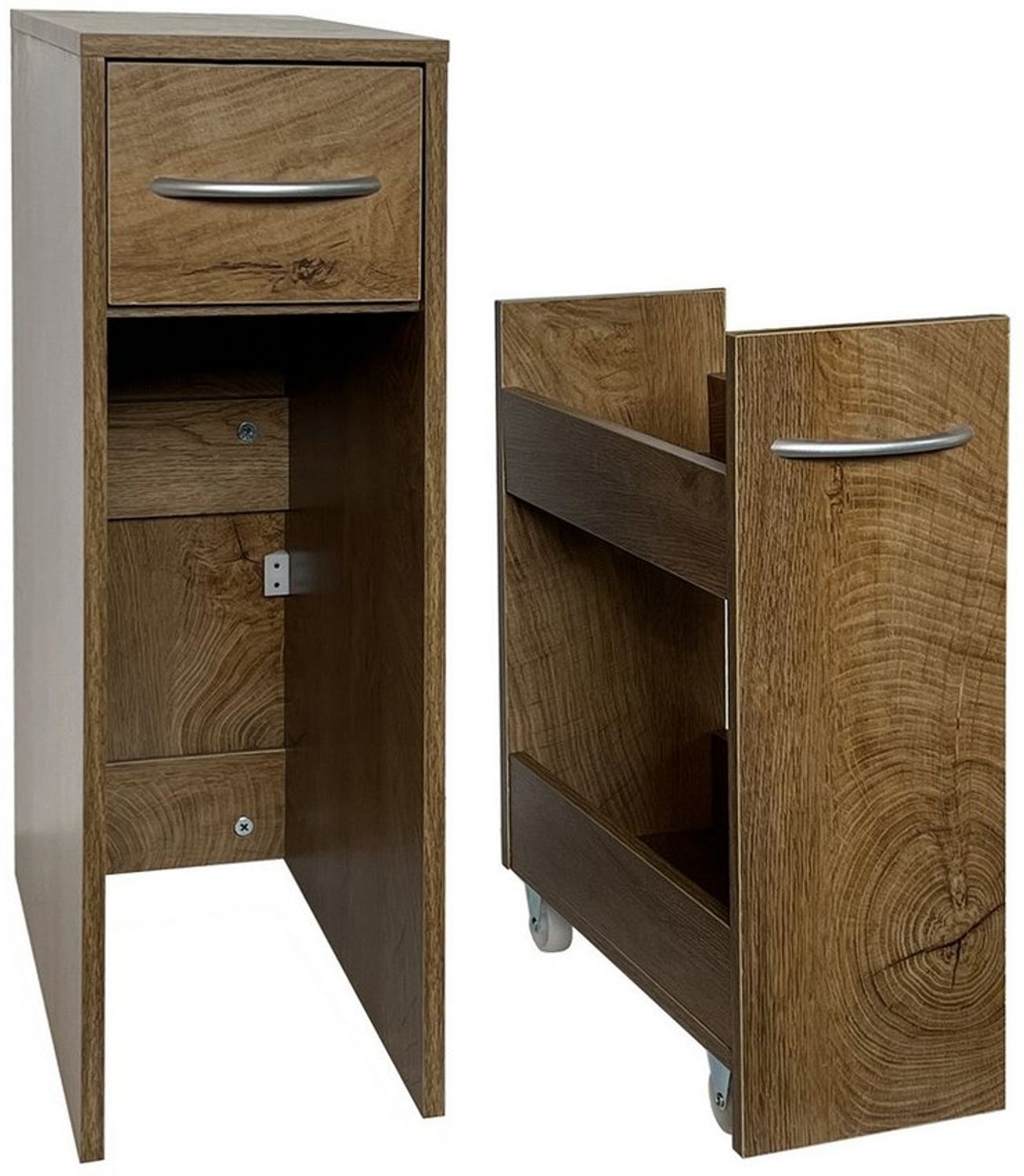 HTI-Living Midischrank Mehrzweckschrank schmal Thekla Eiche (Stück, 1-St, 1 Schrank) Nischenschrank für Küche und Bad Bild 1